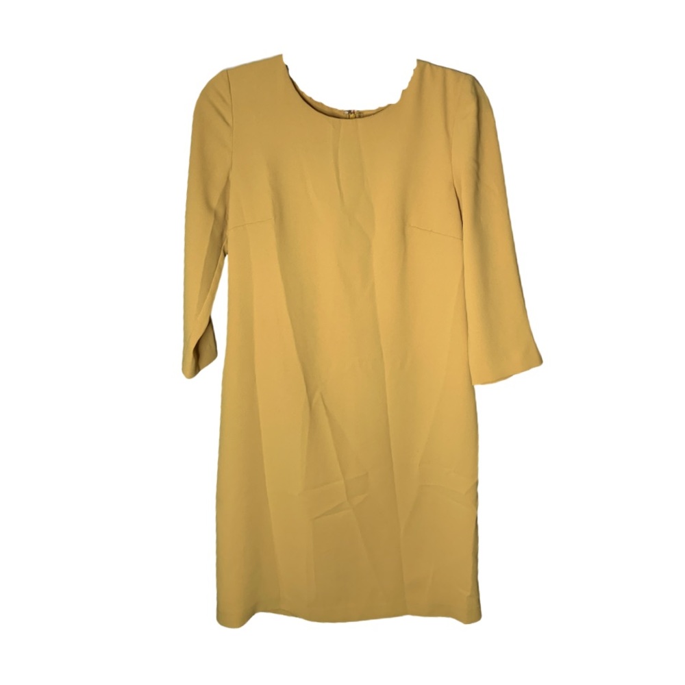 CLASSY ‘123 PARIS’ MIDI DRESS IN MUSTARD YELLOW!!